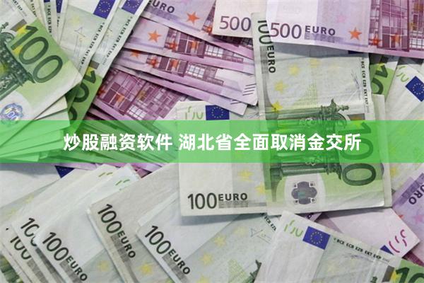 炒股融资软件 湖北省全面取消金交所