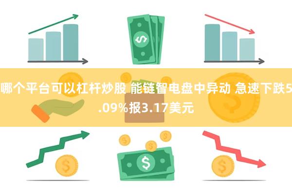 哪个平台可以杠杆炒股 能链智电盘中异动 急速下跌5.09%报3.17美元